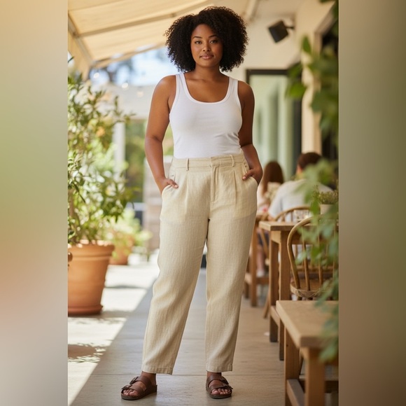 Sanctuary Women's Light Tan Trousers